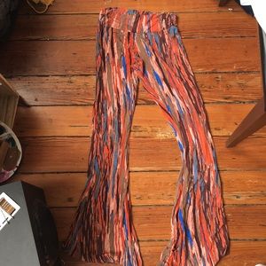 Stretchy striped hippie pants